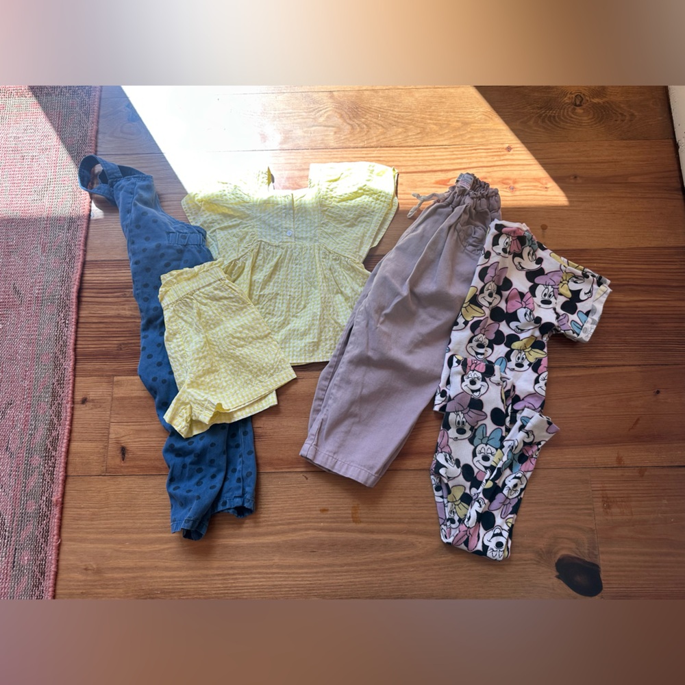 Zara Kids Clothing Bundle - Yellow, Blue, Purple 3-5 years